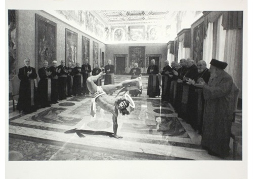 Breakdancing Jesus - Silkscreen (Silkscreen) by Cosmo Sarson