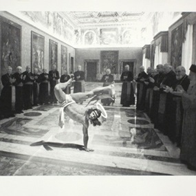 Breakdancing Jesus - Silkscreen (Silkscreen) by Cosmo Sarson