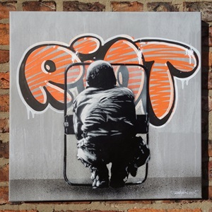 Riot (Canvas Edition) by Martin Whatson Editioned artwork | Art