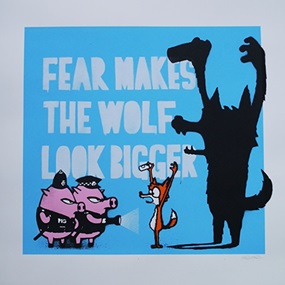 Fear Makes The Wolf Look Bigger (Sky Blue) by Mau Mau