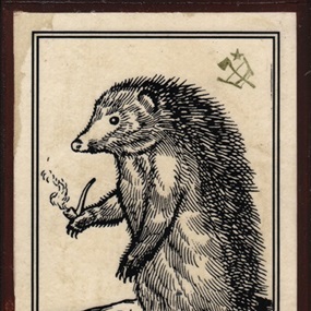 Hedgehog Enjoying A Pipe by Ravi Zupa