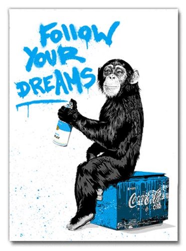 Everyday Life (Blue) by Mr Brainwash