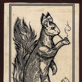 Squirrel Enjoying A Pipe by Ravi Zupa