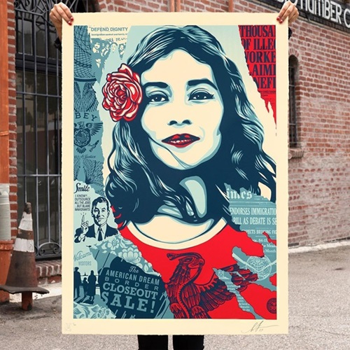 Defend Dignity (Large Format)  by Shepard Fairey