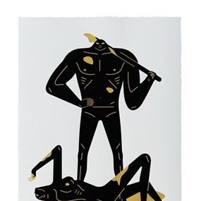 The Naked Man & Woman (White) by Cleon Peterson