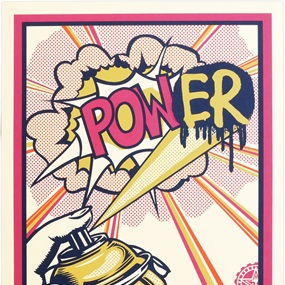 POW(ER) (Fuschia) by Shepard Fairey