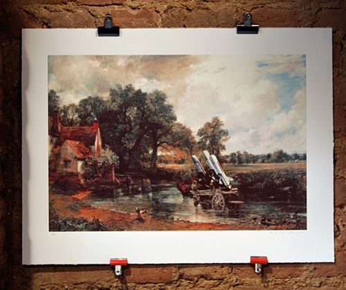 Haywain With Cruise Missiles (Screenprinted Version) by Peter Kennard