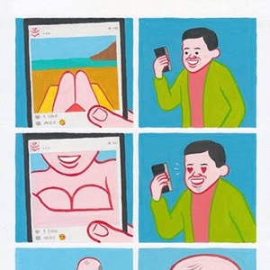 Instaboobs by Sir Joan Cornellà Editioned artwork | Art Collectorz