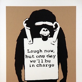 Laugh Now (Unsigned) by Banksy