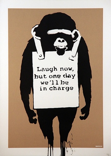 Laugh Now (Unsigned) by Banksy