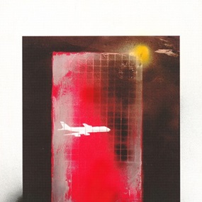 Reflected Jet (Hand-Finished Varied Red Edition) by Robert Del Naja