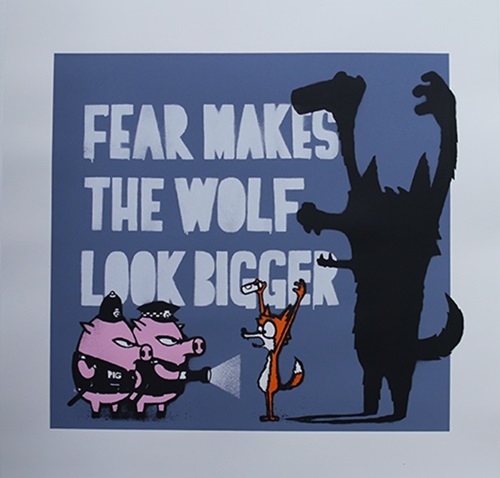 Fear Makes The Wolf Look Bigger (Midnight Blue) by Mau Mau