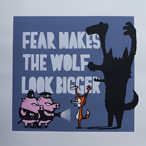 Fear Makes The Wolf Look Bigger (Midnight Blue) by Mau Mau