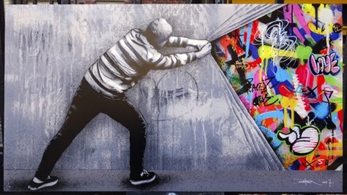 Behind The Curtain (Acrylic Variant) by Martin Whatson
