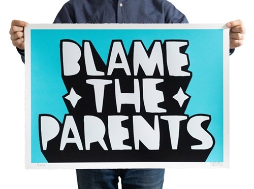 Blame The Parents v2 (Blue) by Kid Acne