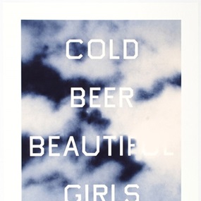 Cold Beer Beautiful Girls by Ed Ruscha