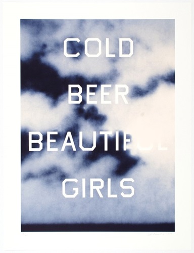 Cold Beer Beautiful Girls  by Ed Ruscha