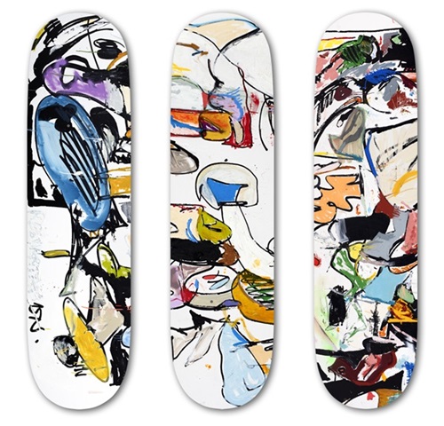 Set Of 3 Skate Decks  by Eddie Martinez