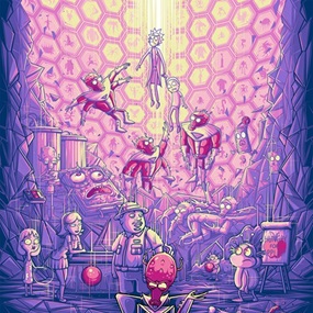 Two Parts Plutonic Quarks (Purple Variant) by Dan Mumford