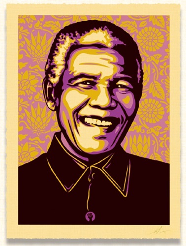 Mandela (Purple) by Shepard Fairey