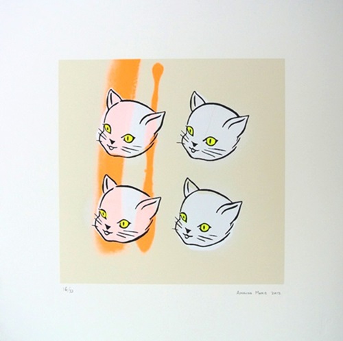 Four Cats (Orange) by Amanda Marie