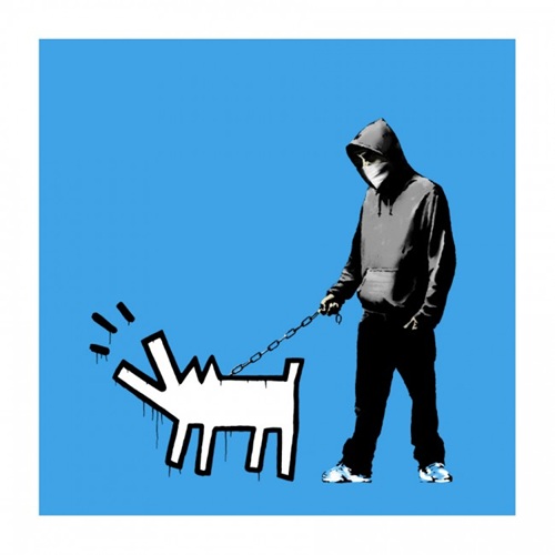 Choose Your Weapon (Sky Blue) by Banksy