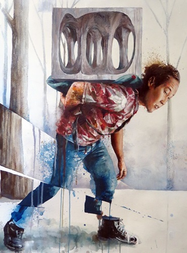 Moving The Forgotten Monument  by Fintan Magee