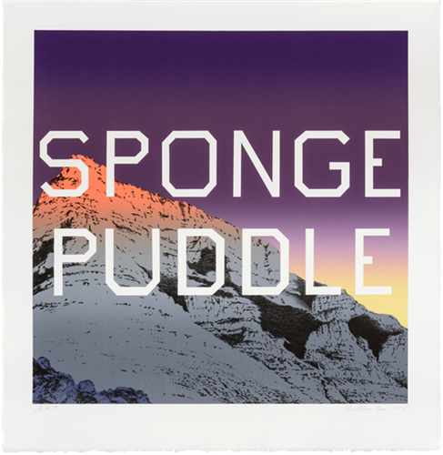 Sponge Puddle  by Ed Ruscha