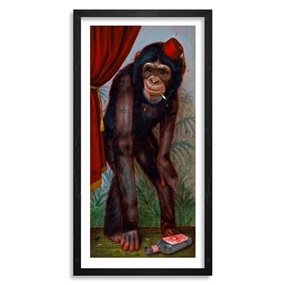 The Smoking Chimp (12 x 24 Inch) by Turf One
