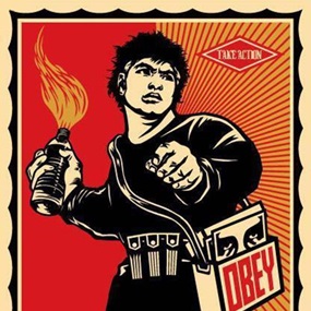 Molotov Man by Shepard Fairey