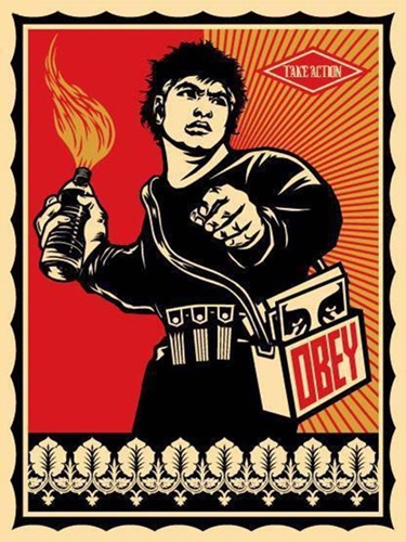 Molotov Man  by Shepard Fairey