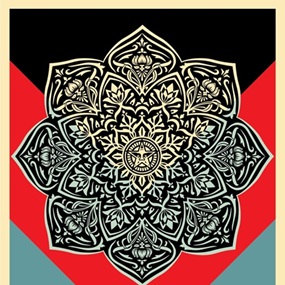 Blood & Oil Mandala (Oil Drop) by Shepard Fairey