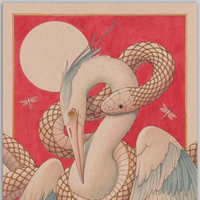 Snake & Heron by Felicia Chiao
