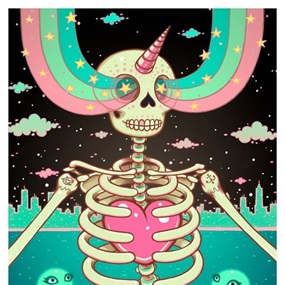 Skeleton Heart (2021 Midnight Variant) by Tara McPherson