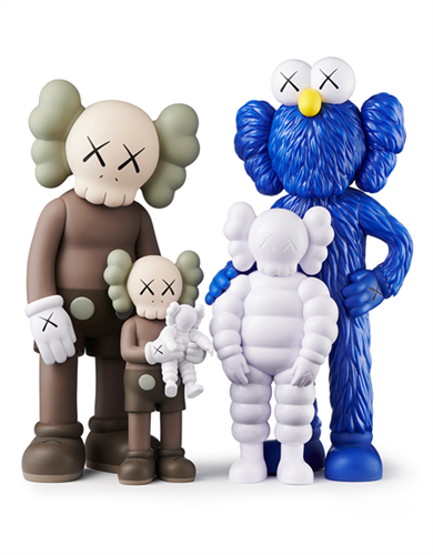 Family (Brown / White / Blue) by Kaws