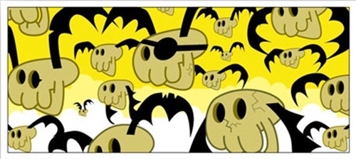Bat Skulls (Unsigned) by Pete Fowler