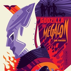 Godzilla vs Megalon by Tom Whalen