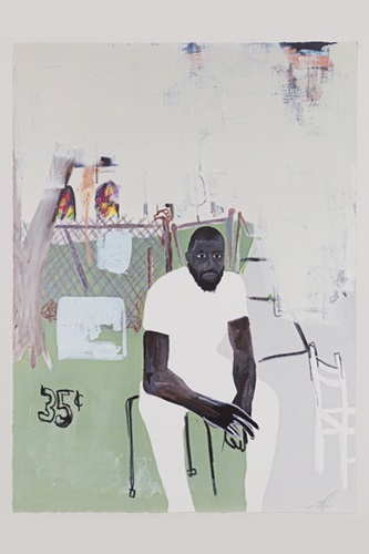 A Self Portrait Of An Artist On Narrow Street  by Jammie Holmes
