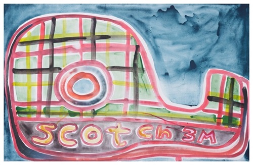 Scotch Magic Tape  by Katherine Bernhardt