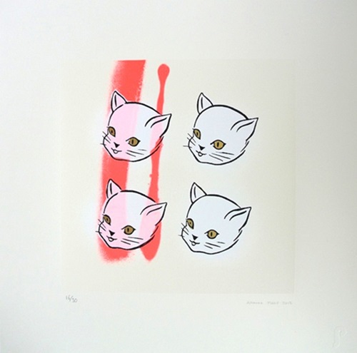 Four Cats (Pink) by Amanda Marie
