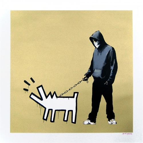 Choose Your Weapon (Gold) by Banksy