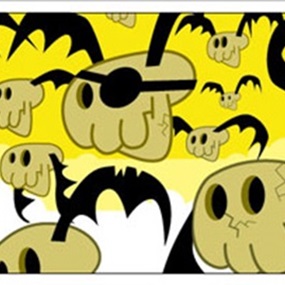 Bat Skulls (Signed) by Pete Fowler