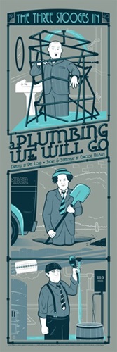The Three Stooges: A Plumbing We Will Go  by Dave Perillo