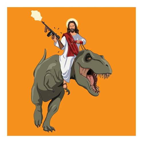 Jesus Returns (XL Orange) by Jim