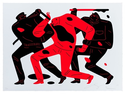 The Disappeared (White) by Cleon Peterson