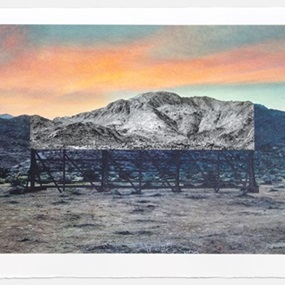 Giants, Death Valley, Billboard, March 4, 2017, 5:41 pm, California, USA, 2017 by JR