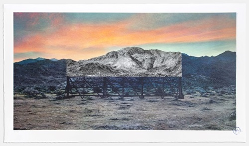 Giants, Death Valley, Billboard, March 4, 2017, 5:41 pm, California, USA, 2017  by JR