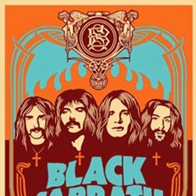 Black Sabbath (Orange) by Shepard Fairey