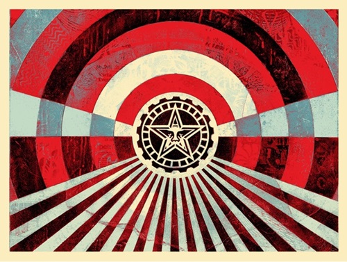 Tunnel Vision (Blue) by Shepard Fairey