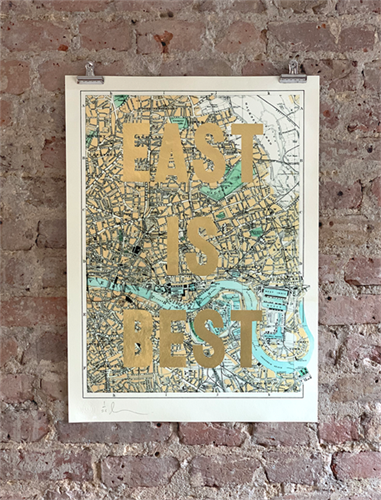 East Is Best (Gold Leaf) by David Buonaguidi